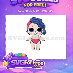 Free Blue Hair Free Pacifier Lol Dolls Free SVG 3 Free Blue Hair Free Pacifier Lol Dolls Free SVG 3