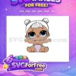 Free Blue Eyes Free White Hair Lol Dolls Free SVG - Instant Download