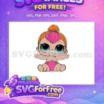 Free Turquoise Eyes Free Orange Bun Lol Dolls Free SVG - Instant Download