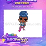 Free Blue Hair Free Star Eye Lol Dolls Free SVG - Instant Download