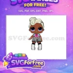 Free Platinum Hair Free Blue Eyes Lol Dolls Free SVG - Instant Download