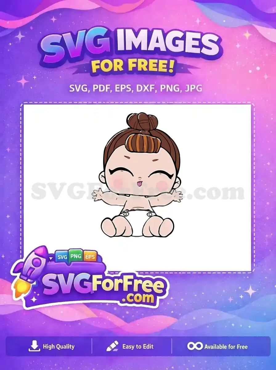 Free Brown Hair Free Smiling Happy Face Lol Free SVG