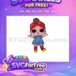 Free Red Bow Free Blue Eyes Lol Dolls Free SVG - Instant Download