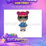 Free Pink Hair Free Blue Eyes Lol Dolls Free SVG 4 - Instant Download