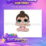 Free Brown Hair Free Big Eyes Lol Dolls Free SVG - Instant Download