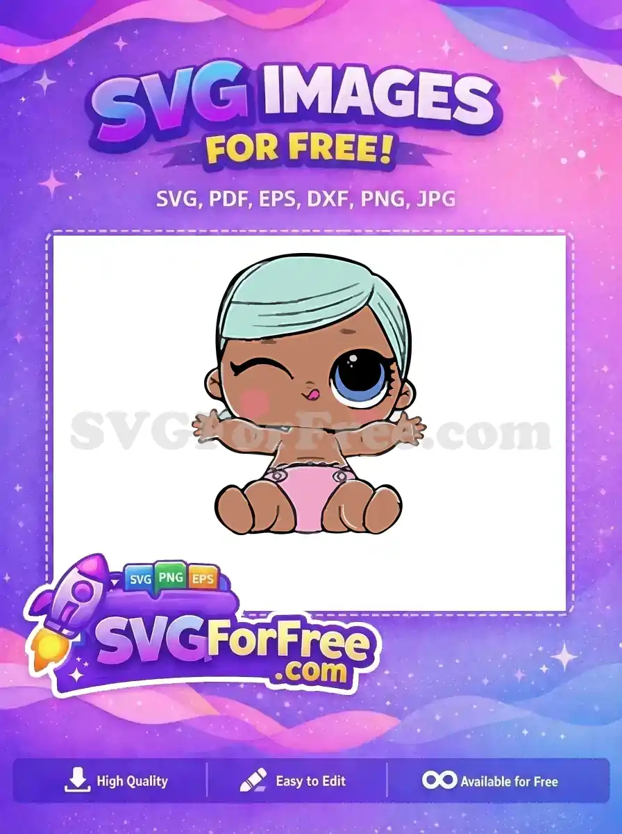 Free Winking Lol Dolls Free Blue Eye One Free SVG