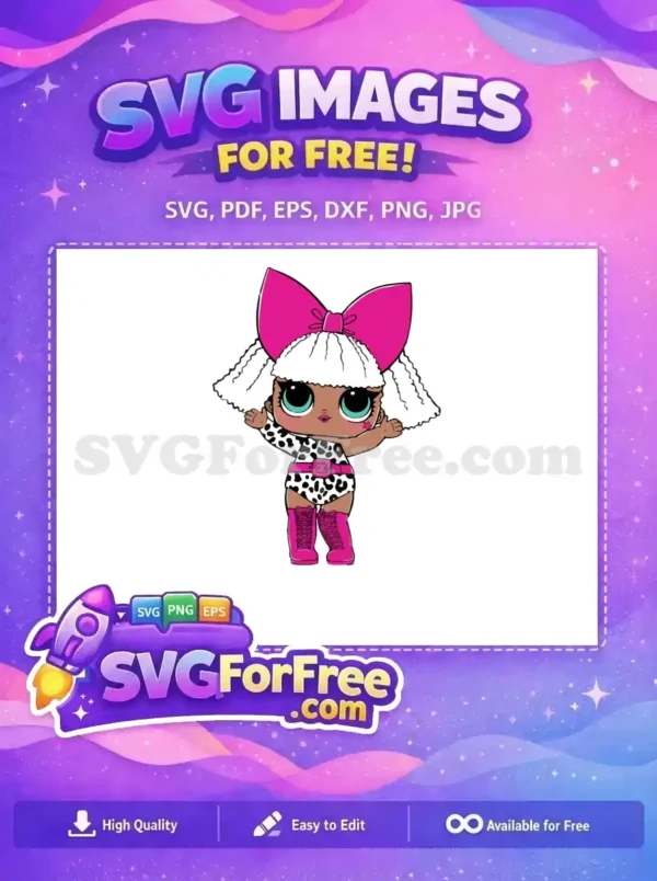 Free Teal Eyed Lol Cow Print Free Hot Pink Boots Lol Dolls Free SVG Free Teal Eyed Lol Cow Print Free Hot Pink Boots Lol Dolls Free SVG