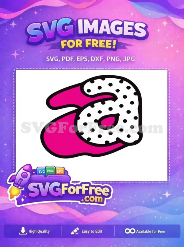 Free Letter A Free Polka Dot Lol Dolls Free SVG Free Letter A Free Polka Dot Lol Dolls Free SVG