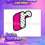 Free Pink Bow Free Polka Dot 1 Free SVG - Instant Download