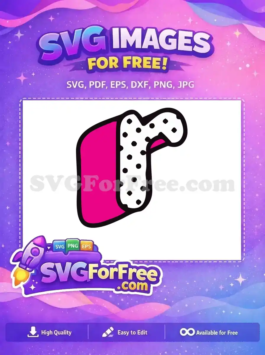 Free Pink Bow Free Polka Dot 1 Free SVG