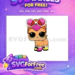 Free Orange Kitty Lol Dolls Free Pink Hair Movie Free SVG - Instant Download