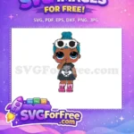 Free Blue Hair Free Skeleton Dress Lol Dolls Free SVG - Instant Download