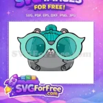 Free Teal Hat Free Sunglasses Lol Dolls Free SVG - Instant Download