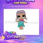 Free Lilac Braids Free Mermaid Costume Lol Dolls Free SVG - Instant Download