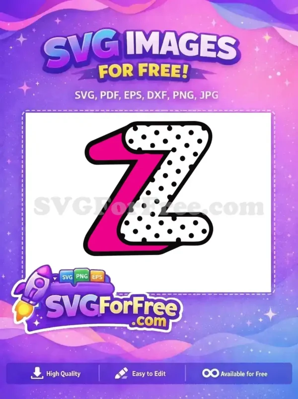 Free Pink Letter Z Free Polka Dot Lol Free SVG Free Pink Letter Z Free Polka Dot Lol Free SVG