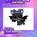 Free Bat Wings Free Blue Hair Lol Dolls Free SVG - Instant Download