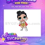 Free Glamorous Diva Free Leopard Shorts Lol Dolls Free SVG - Instant Download