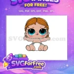 Free Ginger Braids Lol Surprise Blue Eyes Free Baby Free SVG - Instant Download