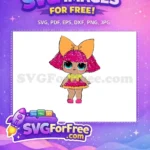 Free Pink Hair Free Big Eyes Lol Dolls Free SVG 3 - Instant Download