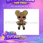 Free Gold Hair Free Striped Dress Lol Dolls Free SVG - Instant Download