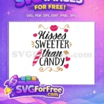 Free Sweet Lips Free Candy Swirls Kisses Free SVG - Instant Download