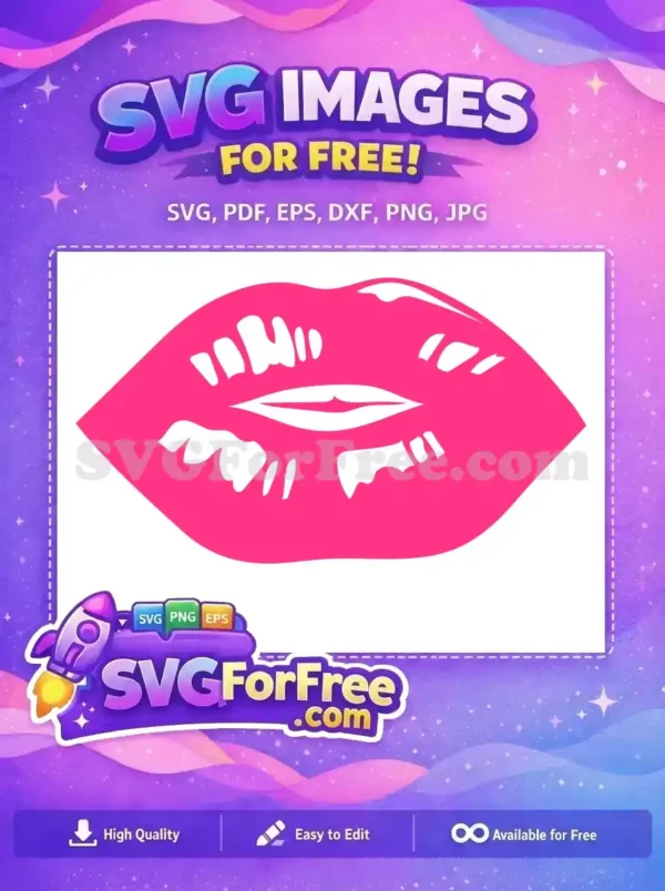 Free Kiss Mark Free Love Pink Lips Movie Free SVG