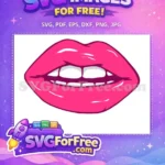 Free Pink Lips Free Smile 1 Free SVG - Instant Download