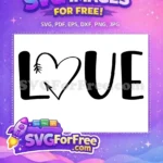 Free Arrow Heart Free Love Valentine Free SVG - Instant Download