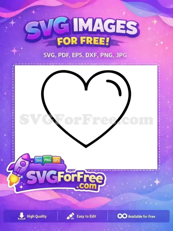 Free Simple Heart Free Love Icon Valentines Free SVG
