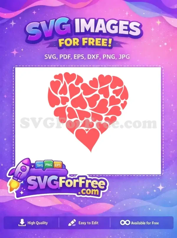 Free Red Heart Shapes Free Love Design Valentine Free SVG