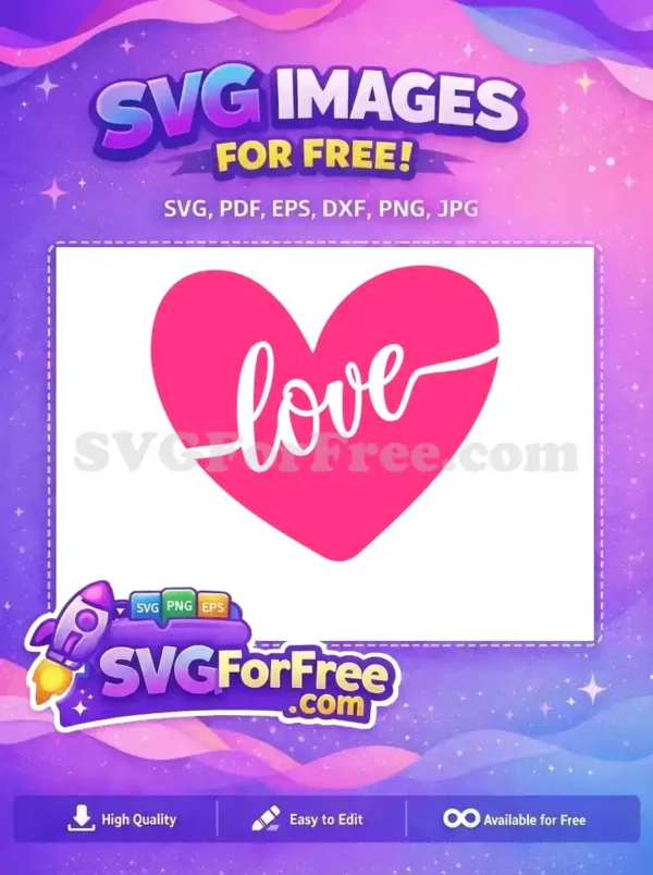 Free Pink Heart Free Love Script Valentines Free SVG Free Pink Heart Free Love Script Valentines Free SVG