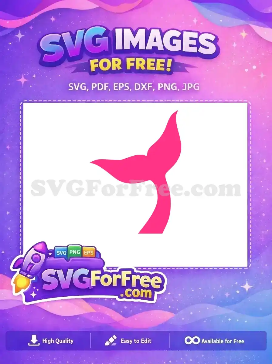 Free Mermaid Tail Pink Free Love Silhouette Free SVG