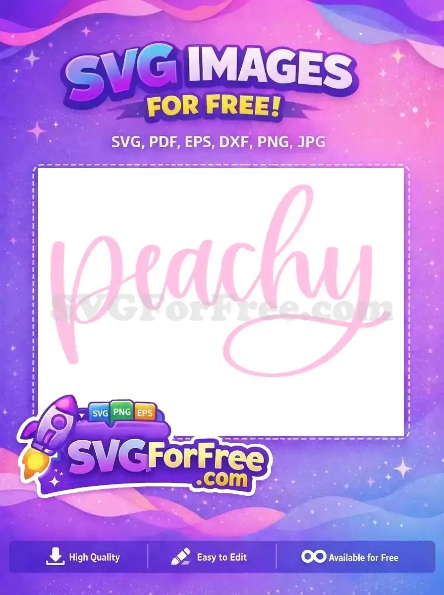 Free Pink Peachy Love Free Cute Design Free SVG