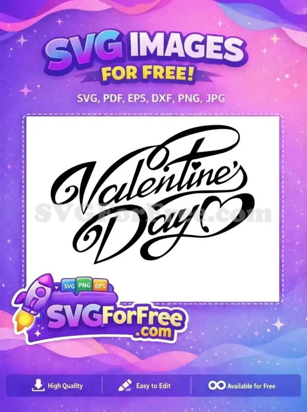 Free Valentine’s Heart Free Cursive Lettering Valentine Free SVG Free Valentine's Heart Free Cursive Lettering Valentine Free SVG