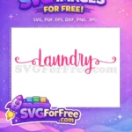 Free Pink Laundry Decor Free Swirl Embellishments Home Free SVG - Instant Download