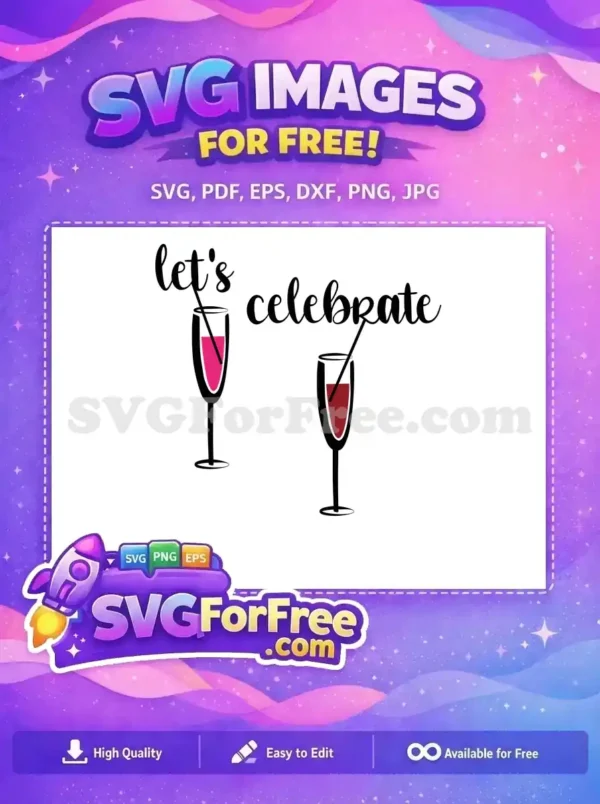Free Pink Drink Free Red Wine Celebration Free SVG