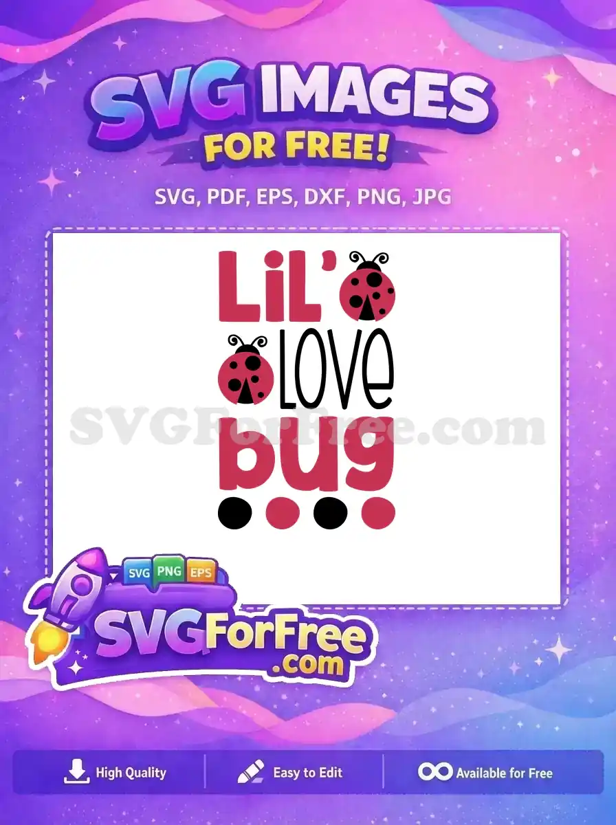 Free Ladybug Antenna Free Lil Love Bug Design Free SVG