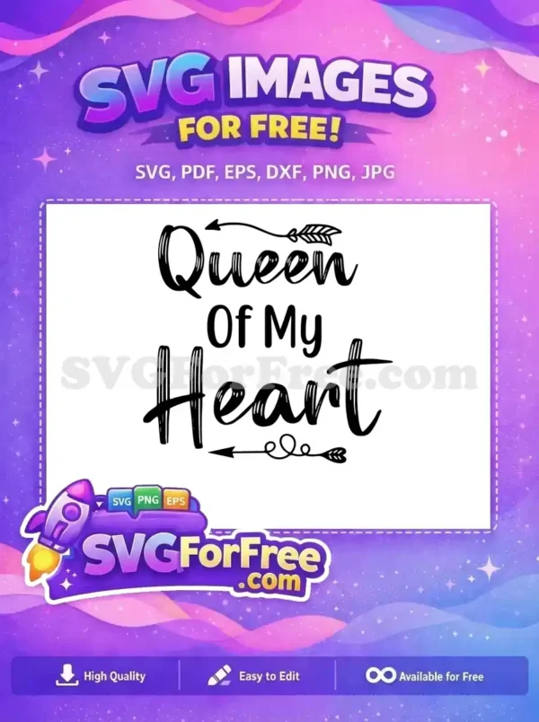 Free Queen Arrow Free Heart Love Silhouette Free SVG Free Queen Arrow Free Heart Love Silhouette Free SVG