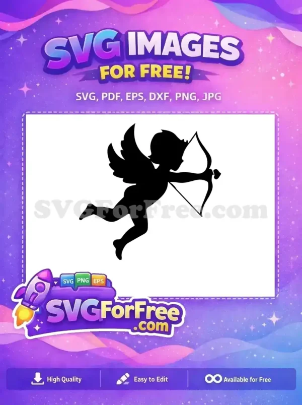 Free Silhouette Cupid Free Bow Arrow Valentine Free SVG 2 Free Silhouette Cupid Free Bow Arrow Valentine Free SVG 2