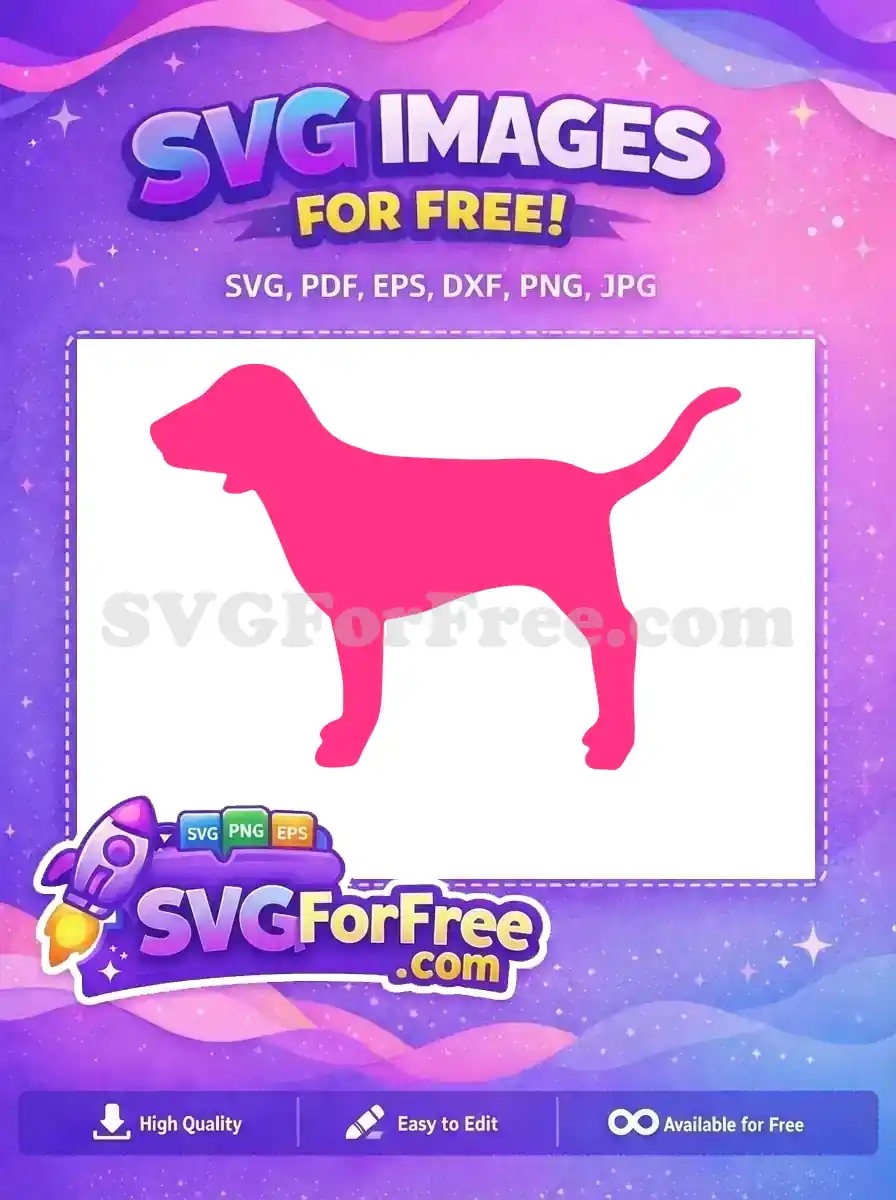 Free Pink Silhouette Free Cute Puppy Dog Free SVG