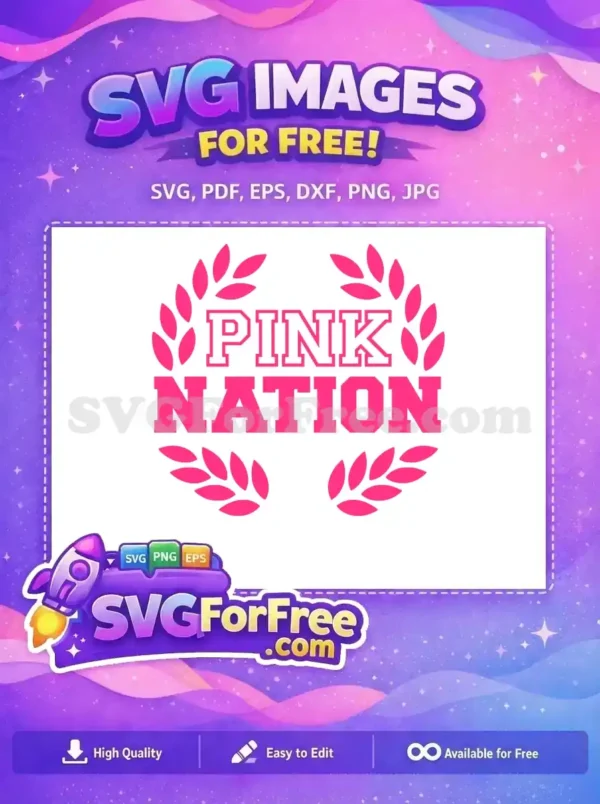 Free Pink Nation Leaves Free Hot Pink Brand Free SVG Free Pink Nation Leaves Free Hot Pink Brand Free SVG