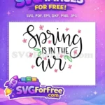Free Pink Flowers Free Green Leaves Spring Season Free SVG - Instant Download