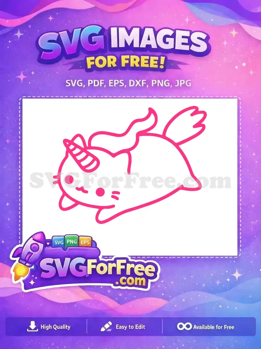 Free Cute Unicorn Cat Free Pink Kawaii Love Free SVG