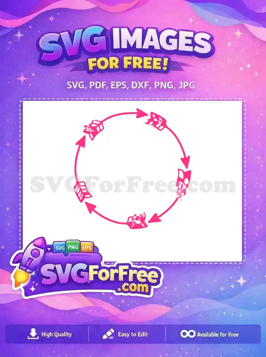 Free Pink Arrows Rotation Free Love Pink Design Free SVG