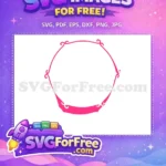 Free Swirl Frame Free Love Pink Border Free SVG - Instant Download