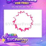 Free Bubble Pink Frame Free Love Design Free SVG - Instant Download