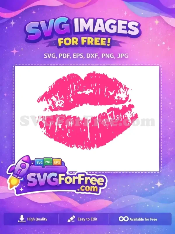Free Kiss Mark Free Lips Stain Love Pink Free SVG Free Kiss Mark Free Lips Stain Love Pink Free SVG