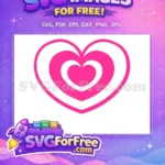 Free Pink Heart Shape Free Love Heart Free SVG - Instant Download