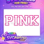 Free Love Bold Letters Free Pink Design Style Free SVG - Instant Download