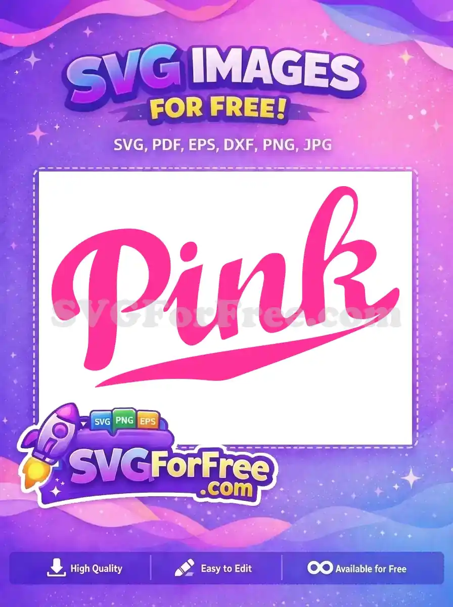Free Love Script Free Pink Bold Font Free SVG